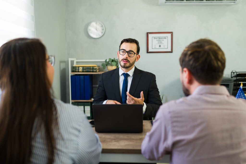 credit counselor consulting with clients