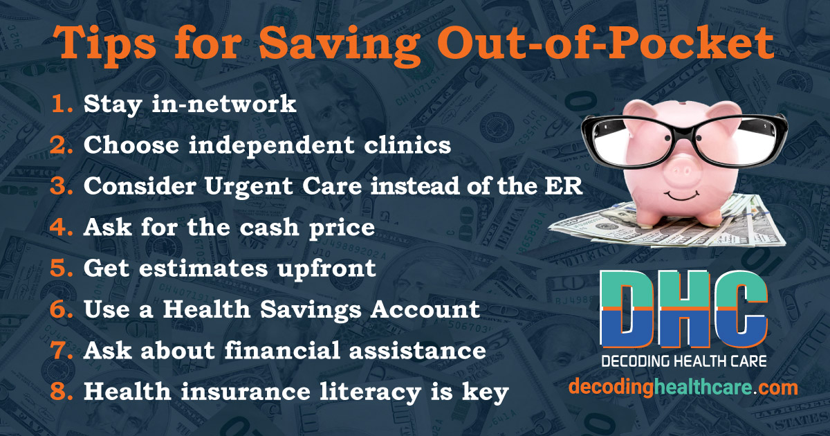 8 Tips for Saving Out-of-Pocket List
