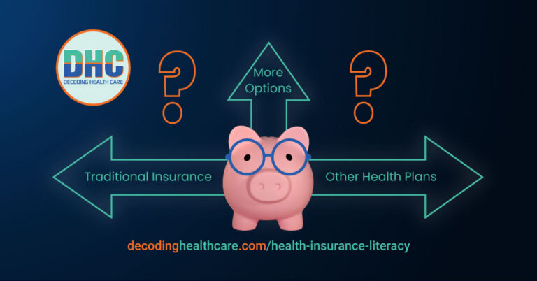 picture of a piggy bank trying to compare health plans
